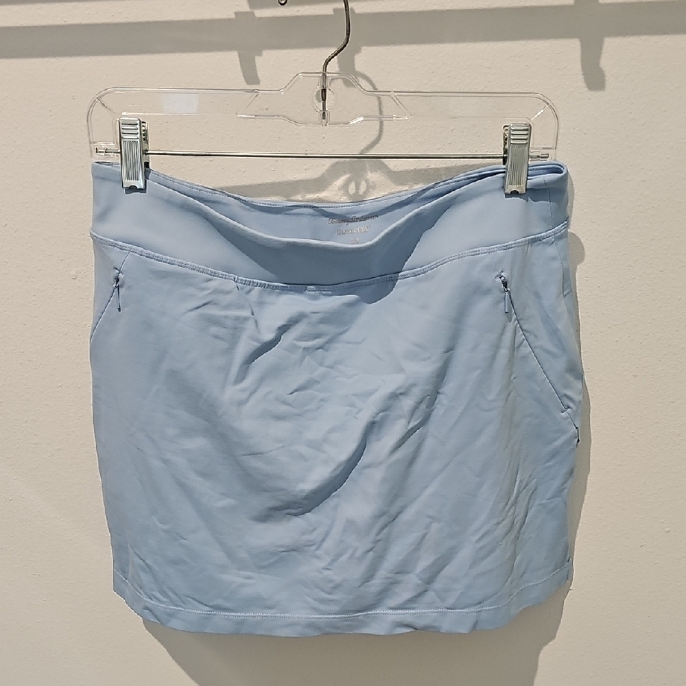 Light Blue Skirt with Pockets